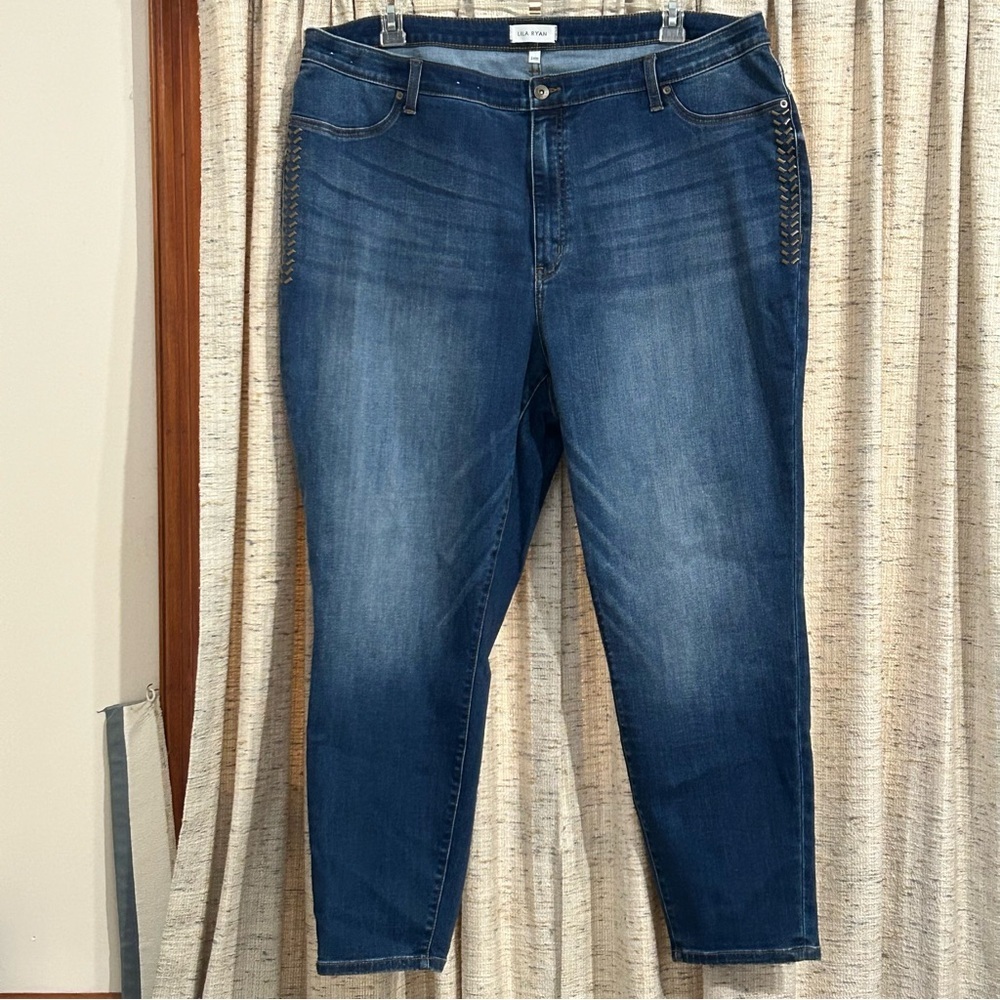 Lila Ryan Brittlyn Embellished Skinny Jean - 24W